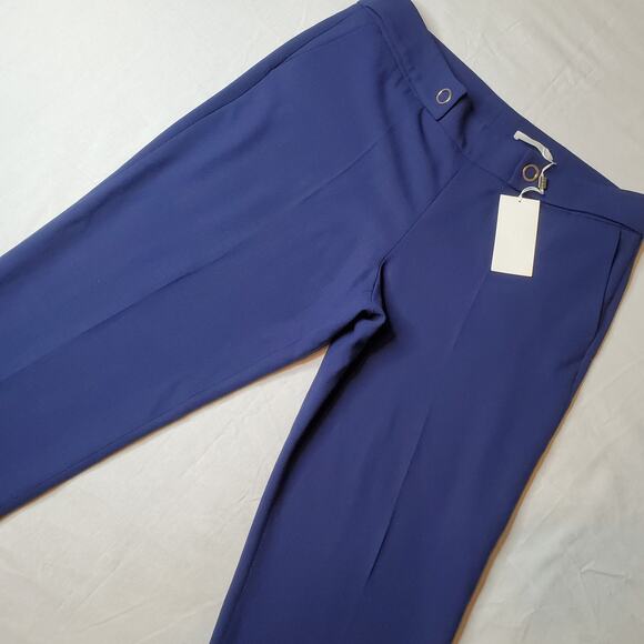 Hugo Boss Women's Size 10 NWT Tibalena Ankle Trousers Blue